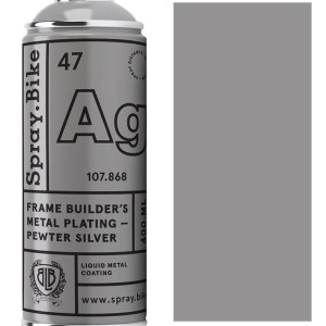 Spray Bike Framebuilders Metal Plating Pewter Silver